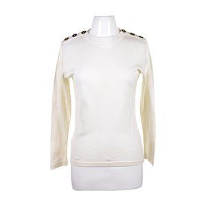 Yves Saint Laurent Rive Gauche Pullovers 38 White